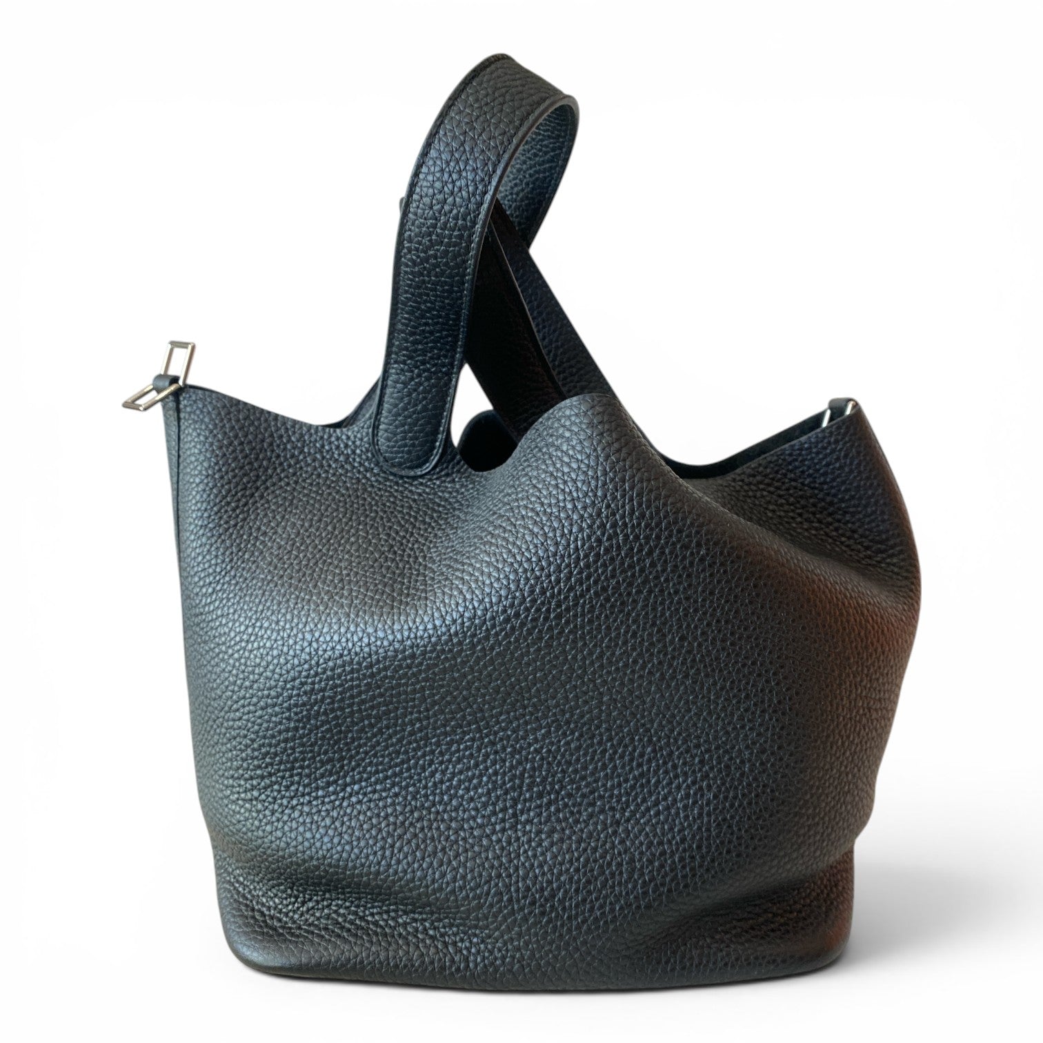 Hermès Picotin Lock 22 Handbag – Noir Taurillon Clémence Leather – Palladium Hardware – Stamp U (2022)