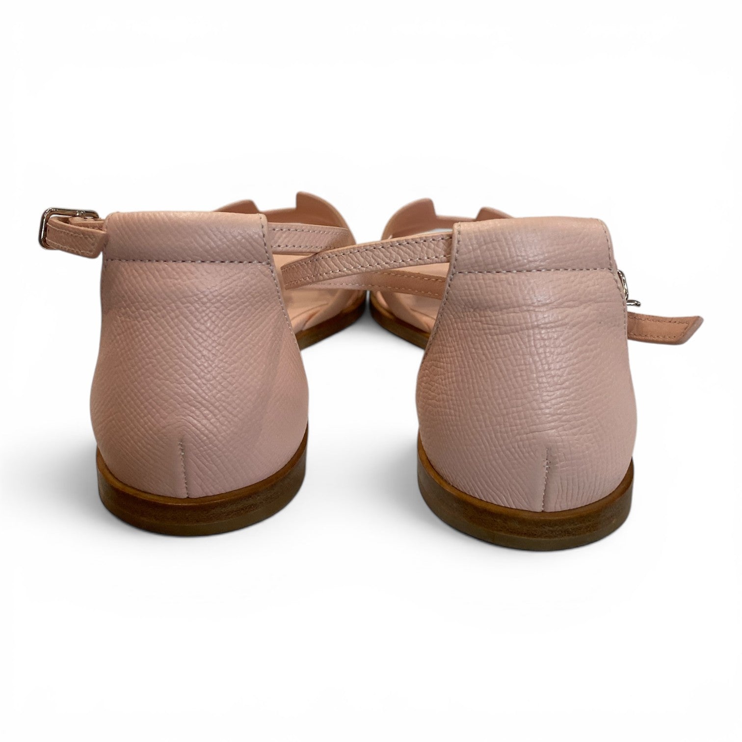Hermès Santorini Sandals – Rose – Epsom Leather
