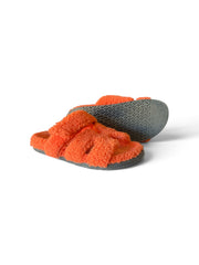 Hermès Chypre Shearling Sandals – Orange – Size 39.5