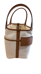 Hermès Picotin Lock 18 Cargo Gold Swift Leather Ecru Canvas Palladium Hardware Full Set 2026 K Stamp - LIMITED EDITION