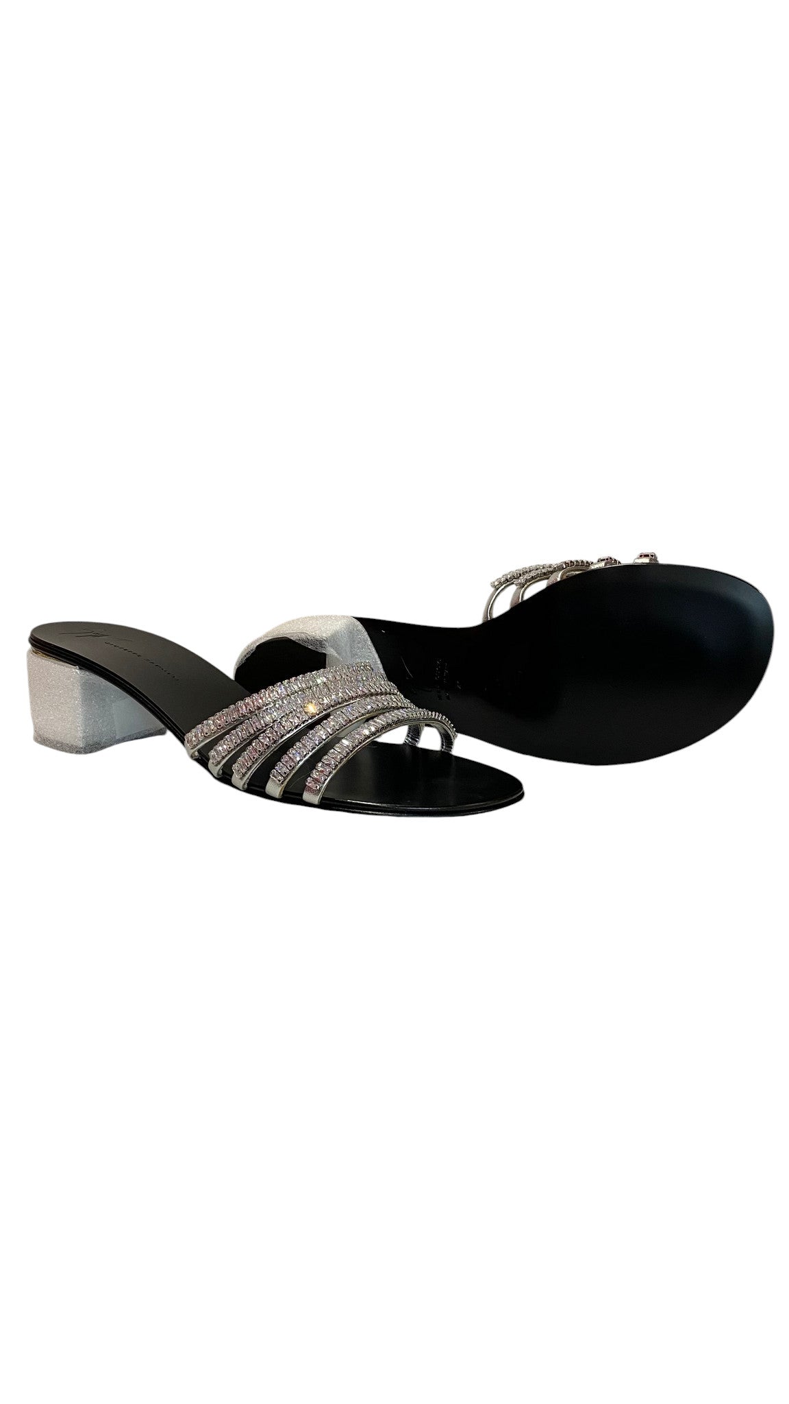 Giuseppe Zanotti Michela Crystal Embellished Sandals, Brand New - Size 41