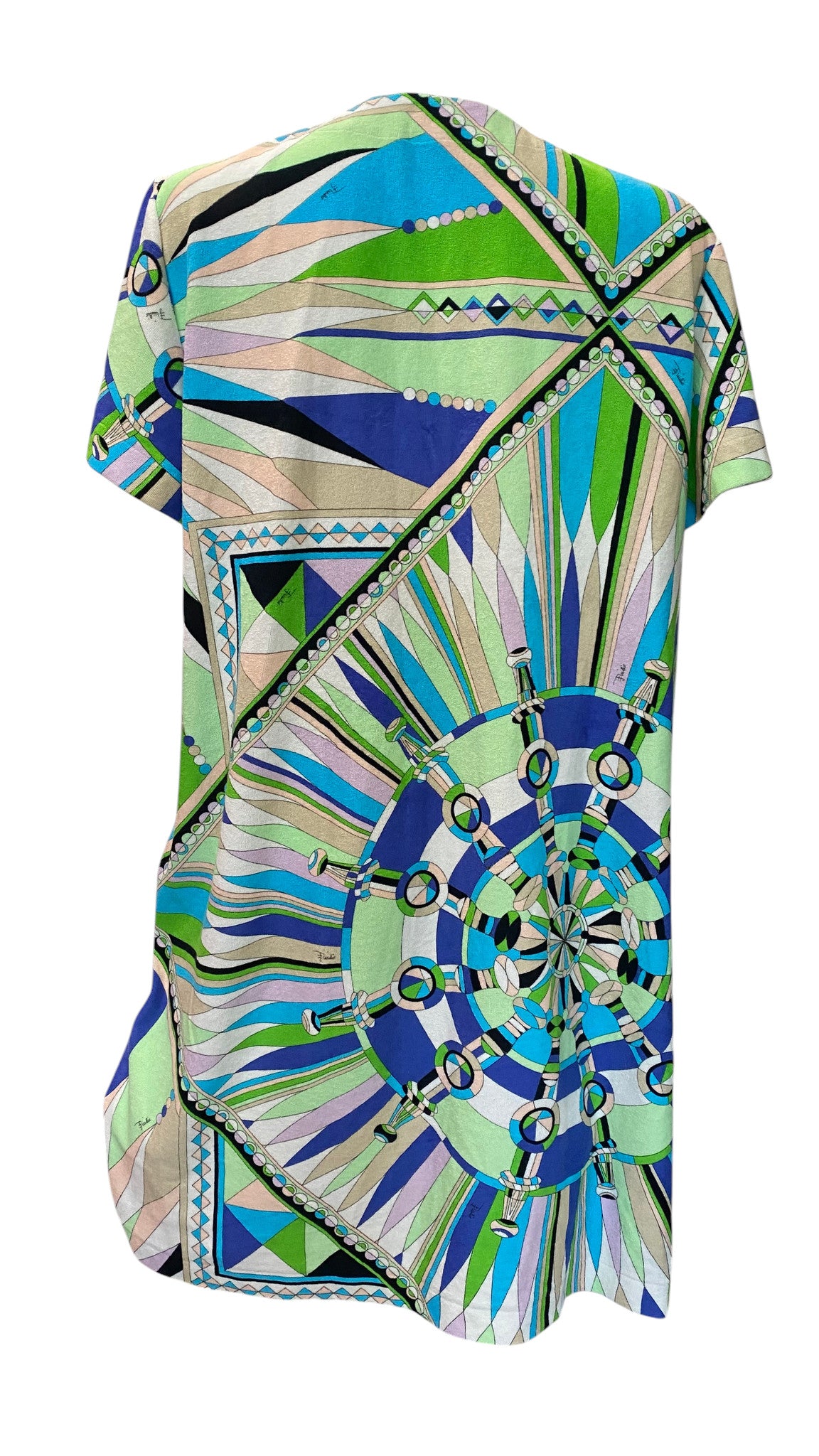 Emilio Pucci Multicolor Dress, Designer Print Dress - Size 44
