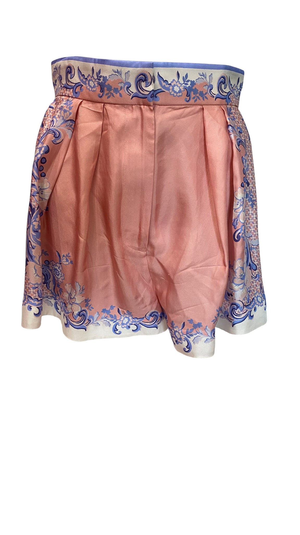 Conjunto estampado de shorts y blusa con cinturón Zimmermann, Resort de lujo a juego
