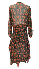 Vassia Kostara Floral Co-ord Set Skirt and Top, Romantic Designer Set - Size S/M