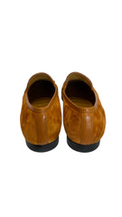 Gucci Jordaan Horsebit Suede Loafers Tan, Classic Designer Loafers - Size 39