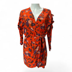 IRO Floral Ruffle Mini Dress – Size IT 40