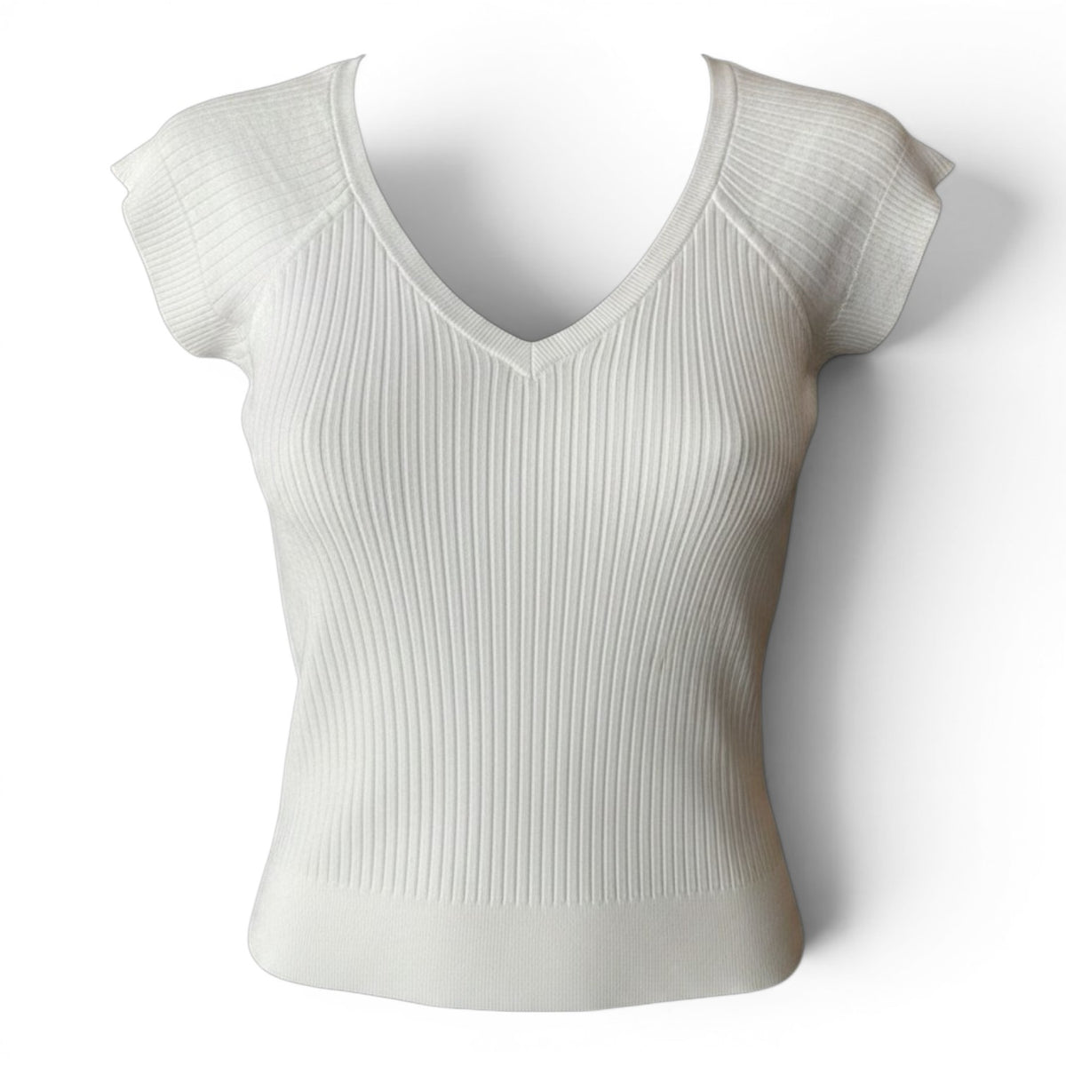 IRO Ribbed Knit Top – Ivory