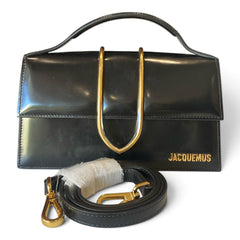 Jacquemus Le Grand Bambino Leather Handbag – Black