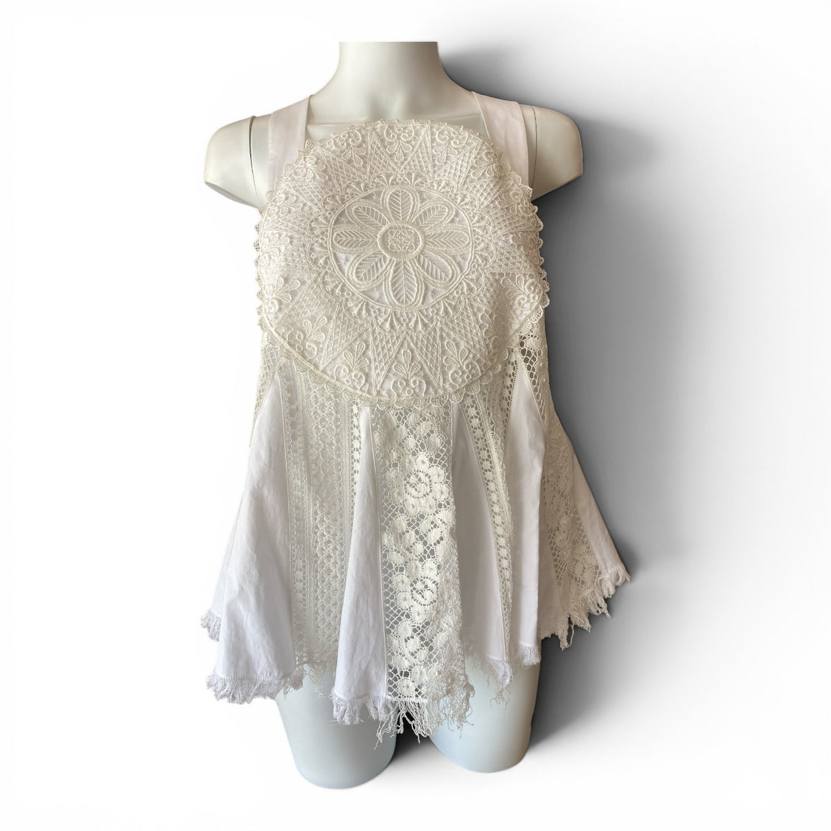 LOEWE Lace-Panel Blouse – White – Size S