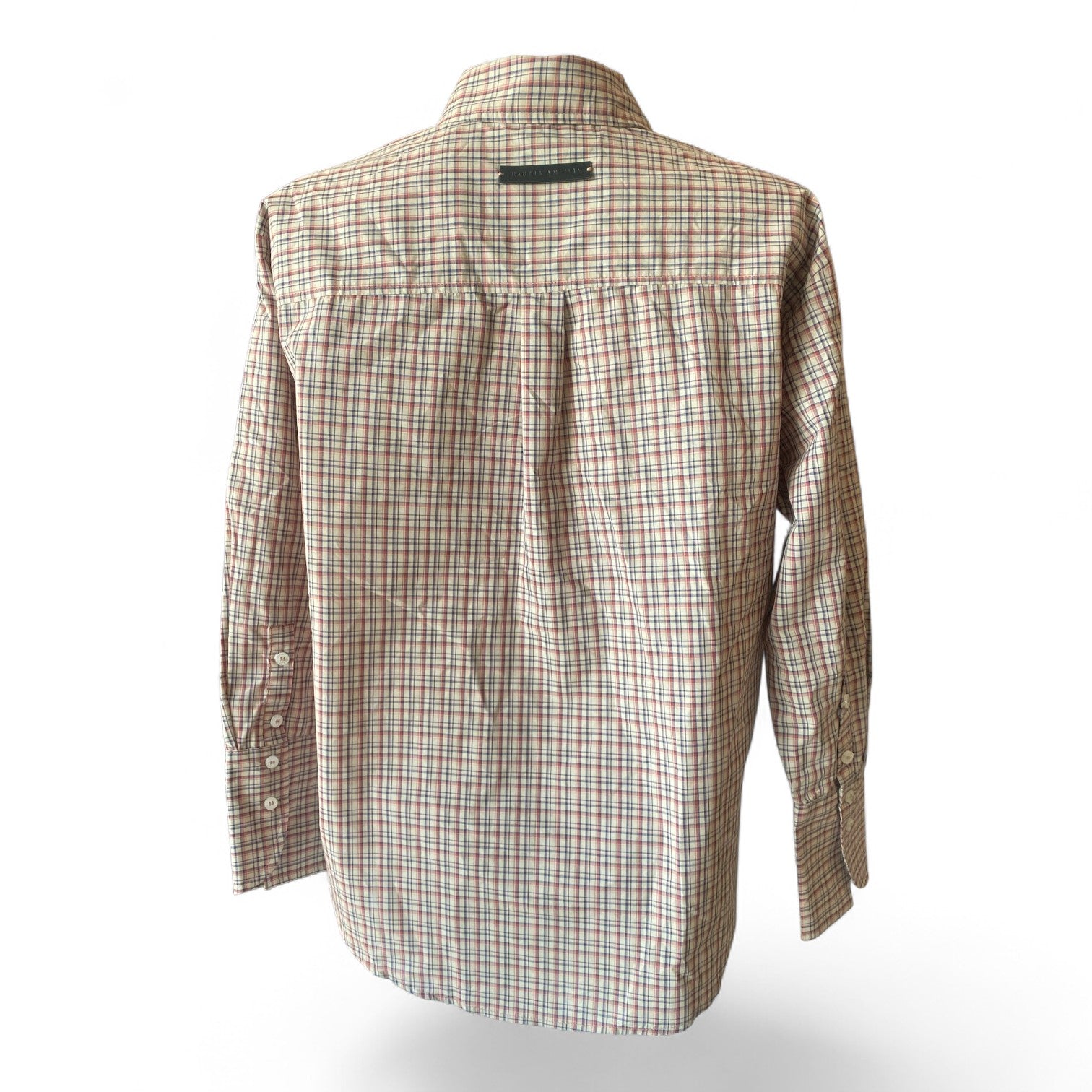 L’Amitié Multicolor Check Long-Sleeve Blouse – Small