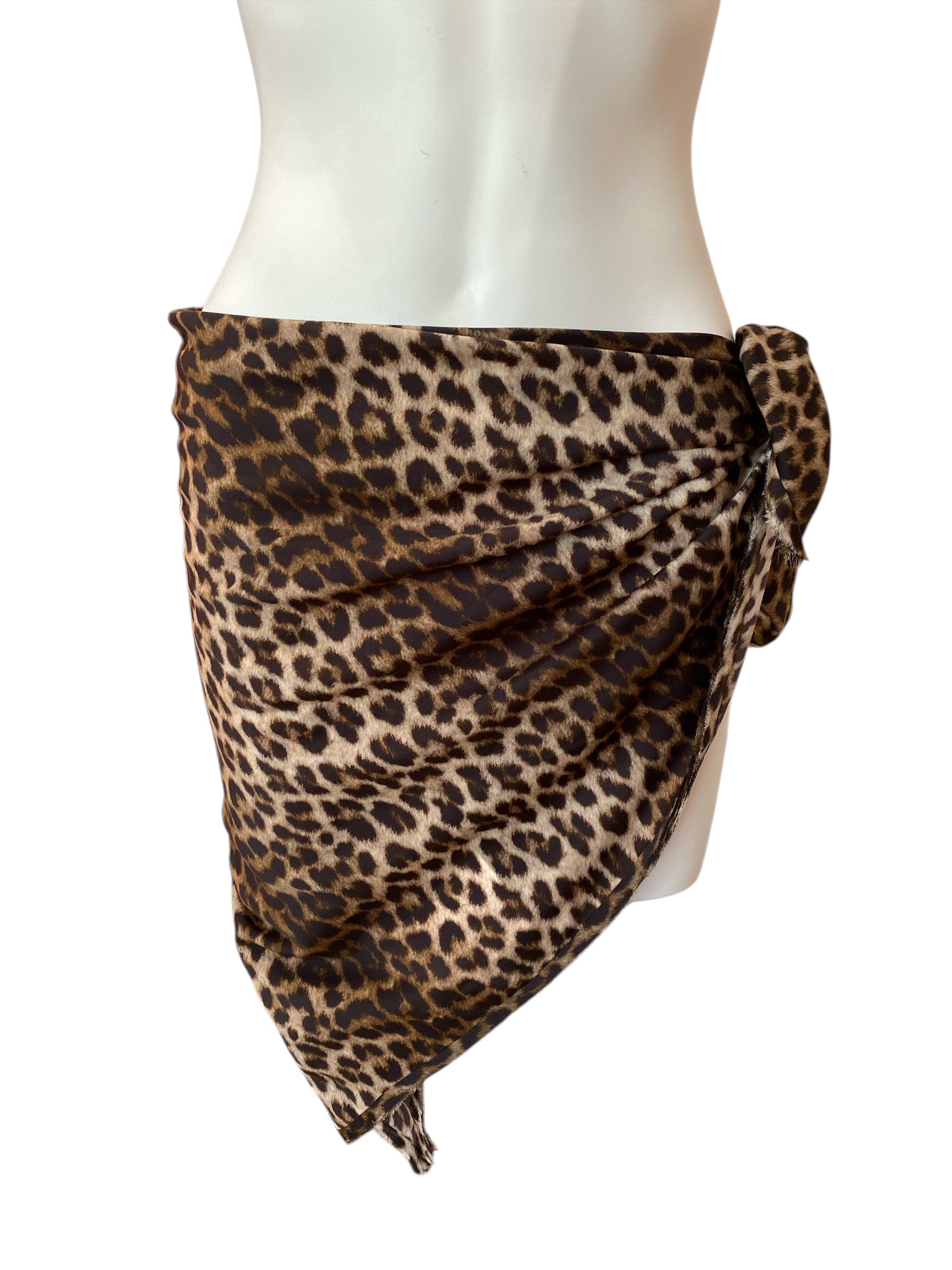 Lanvin Vintage Leopard Print Scarf – Parisian Statement Accessory