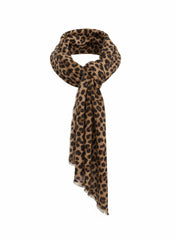 Lanvin Vintage Leopard Print Scarf – Parisian Statement Accessory