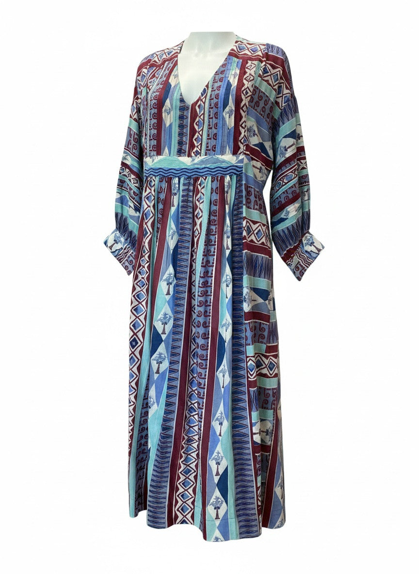 Le Sirenuse Bohemian Kaftan Dress – Multicolor – Size Unspecified