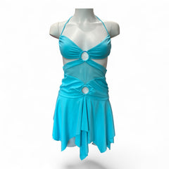 Leslie Amon Turquoise Beach Dress - Size XS
