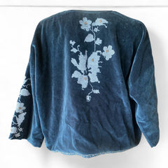 Lolly’s Laundry Teal Embroidered Jacket – Small