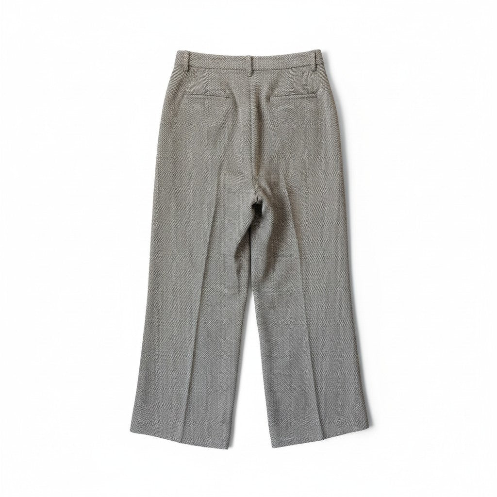 Lollys Laundry Herringbone Wide-Leg Pants – Black & White – Small