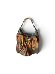 Louis Vuitton Monogram Embossed Leather Drawstring Shoulder Bag – Cognac Brown