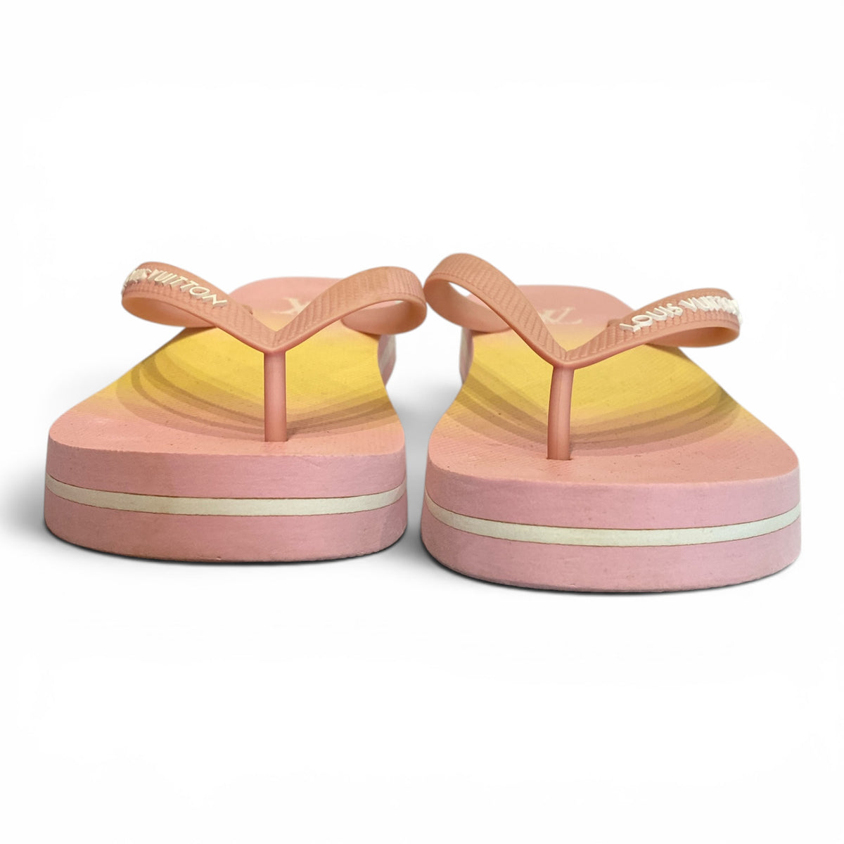 Louis Vuitton Sunset Platform Flip Flops – Size 38