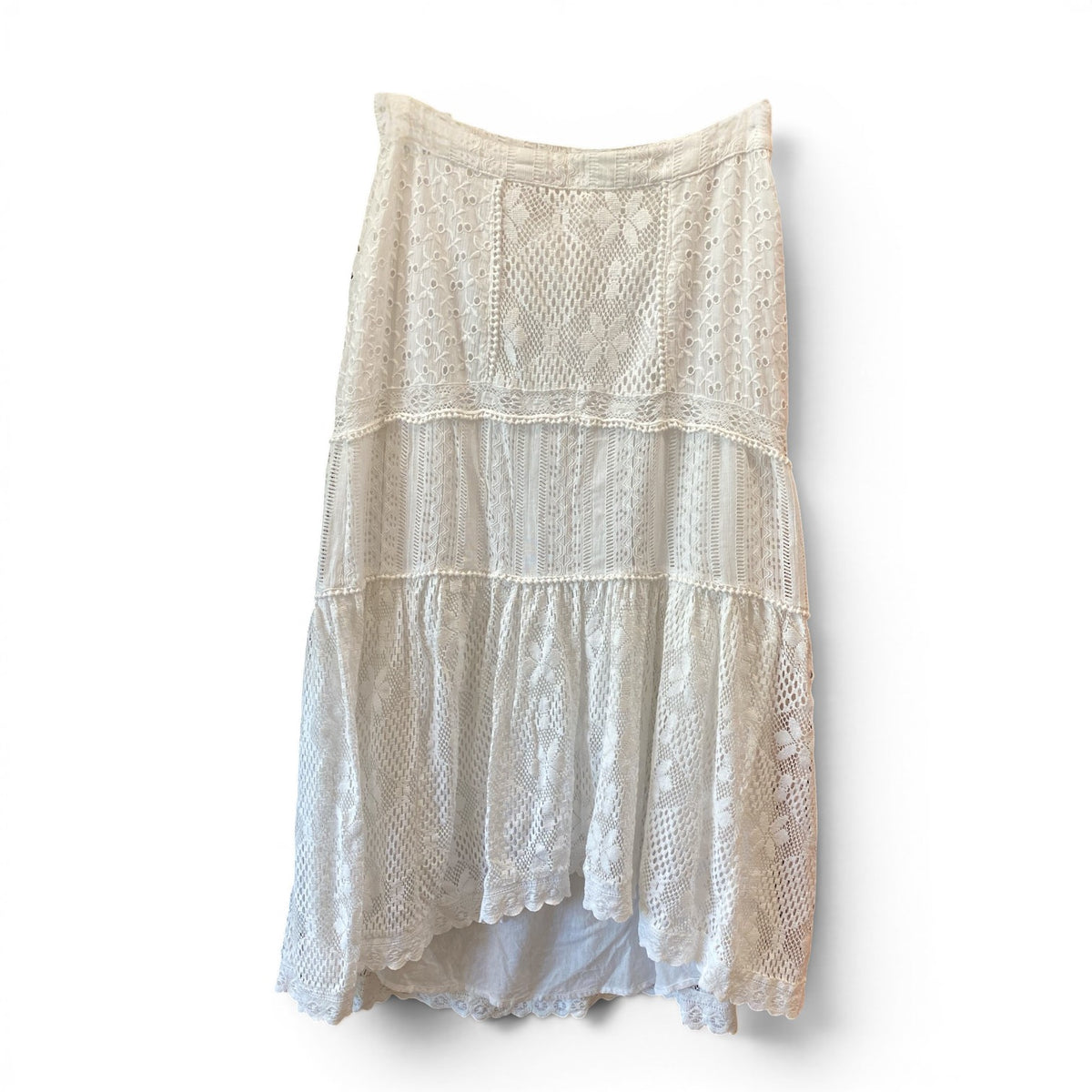 LoveShackFancy Lace Skirt – White – Size 6
