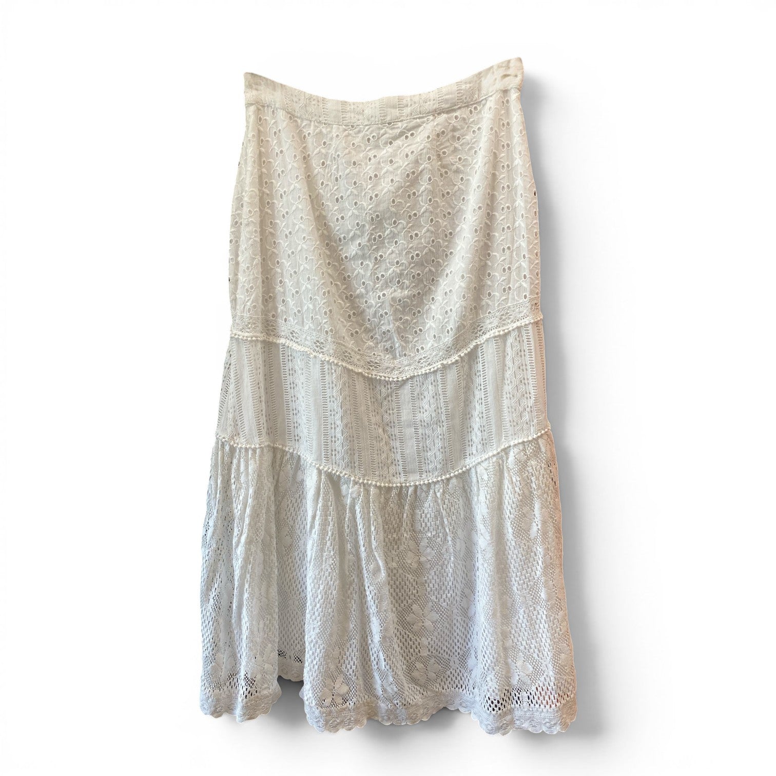 LoveShackFancy Lace Skirt – White – Size 6