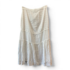 LoveShackFancy Lace Skirt – White – Size 6