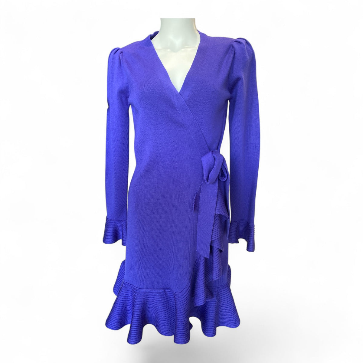 Luisa Spagnoli Purple Wrap Dress – Size Small