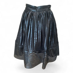 Maje Sheer Stripe Pleated Skirt – Size 2