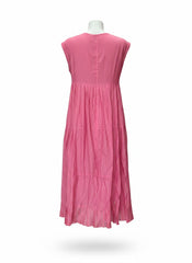 Max Mara Lidia Pleated Silk Dress – Powder Pink – Size IT 44
