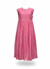 Max Mara Lidia Pleated Silk Dress – Powder Pink – Size IT 44