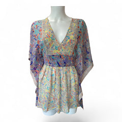 Megan Park Multicolour Silk Top – Size 2