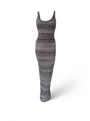 Missoni Metallic Multicolor Knit Maxi Dress – Size 40