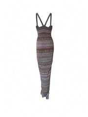 Missoni Metallic Multicolor Knit Maxi Dress – Size 40