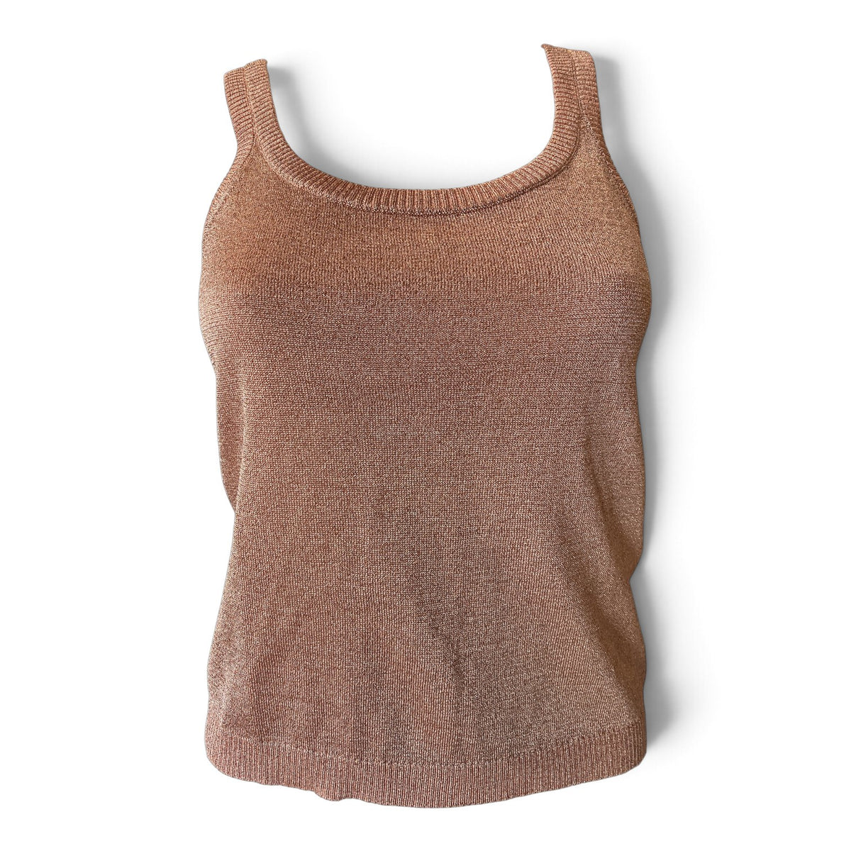 Missoni Metallic Knit Tank Top – Shimmering Pink – Size 42