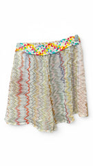 Missoni Multicolor Knit Shorts with Belt – Size 42