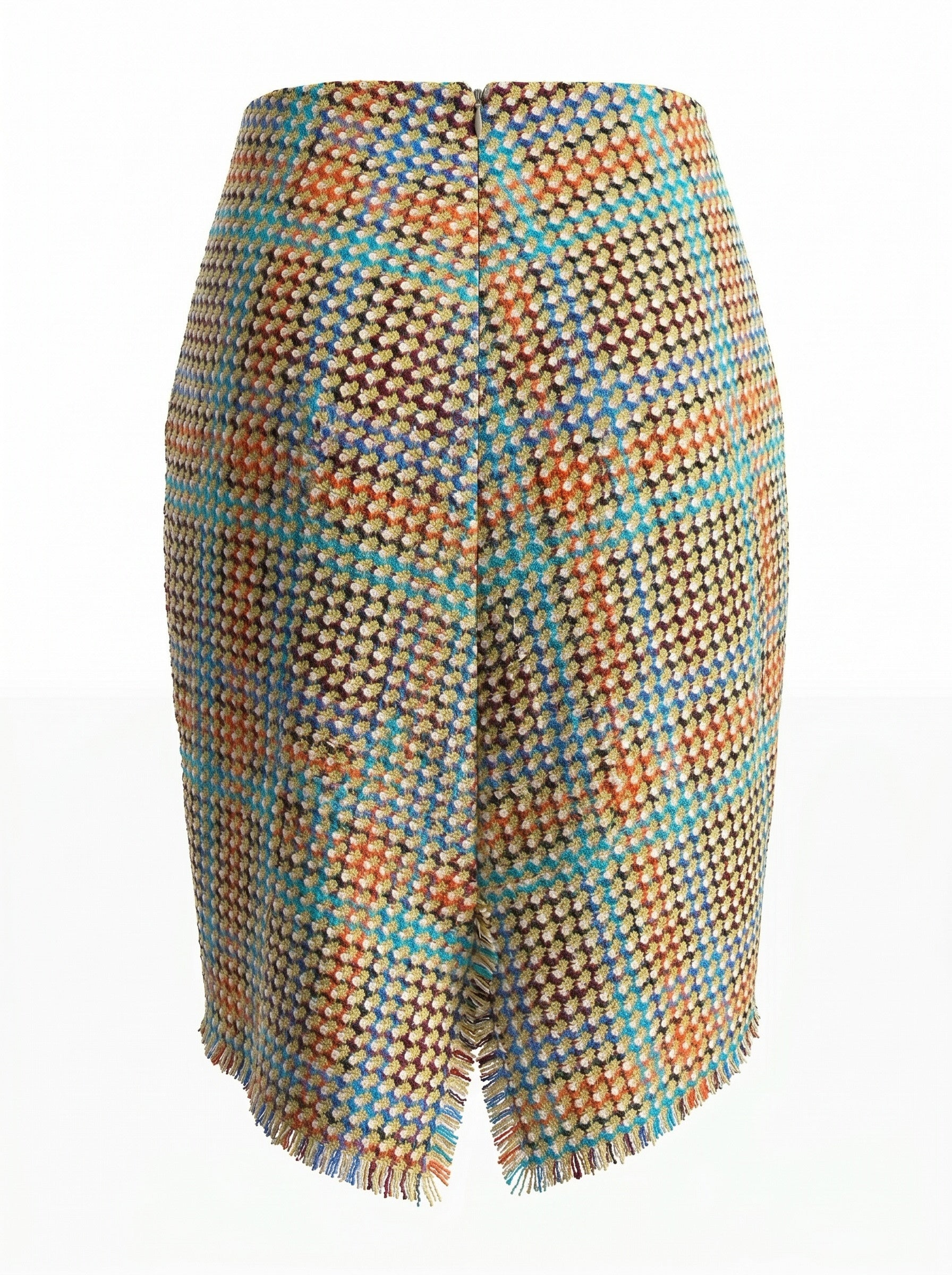 Missoni Multicolor Tweed Fringe Skirt – Size 40
