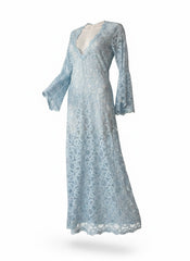 Mojo Light Blue Lace Kaftan Dress – New With Tags