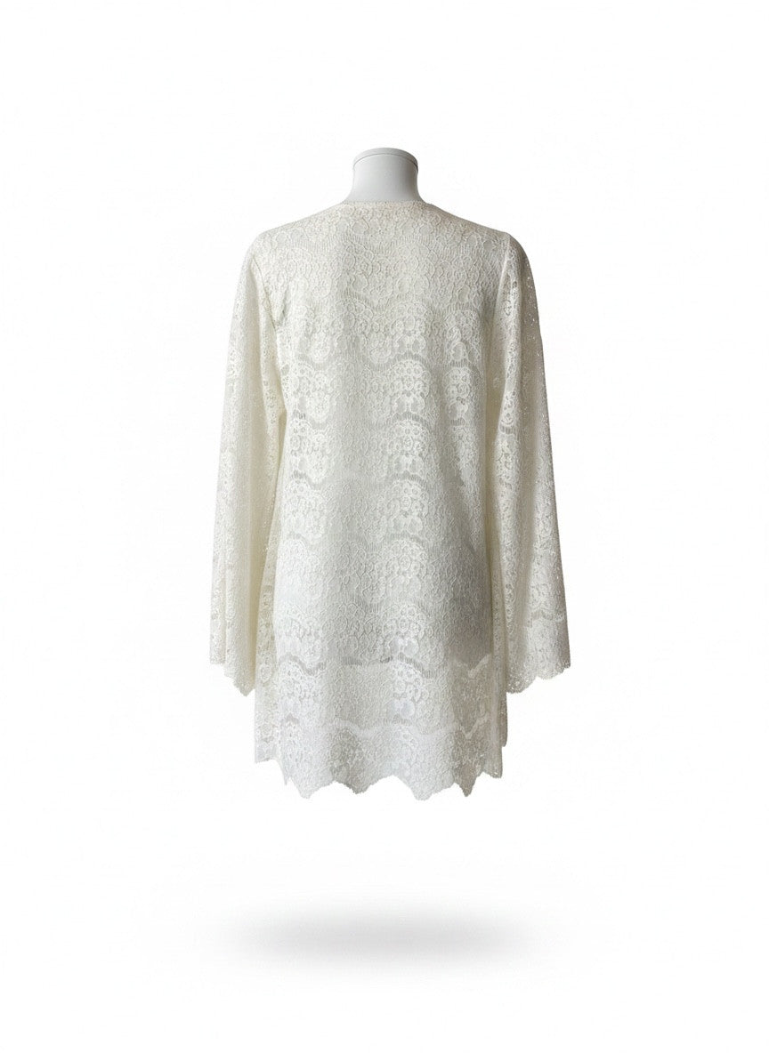 Mojo White Lace Tunic Top