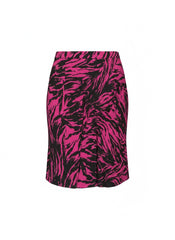 Nº21 Fuchsia & Black Animal Print Mini Skirt - Size 40