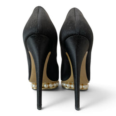 Nicholas Kirkwood Casati Pearl Platform Pumps – Black – Size 37