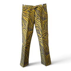 3.1 Phillip Lim Zebra-Print Blazer & Trouser Suit Set – Khaki & Black – Blazer 4 / Trousers 2