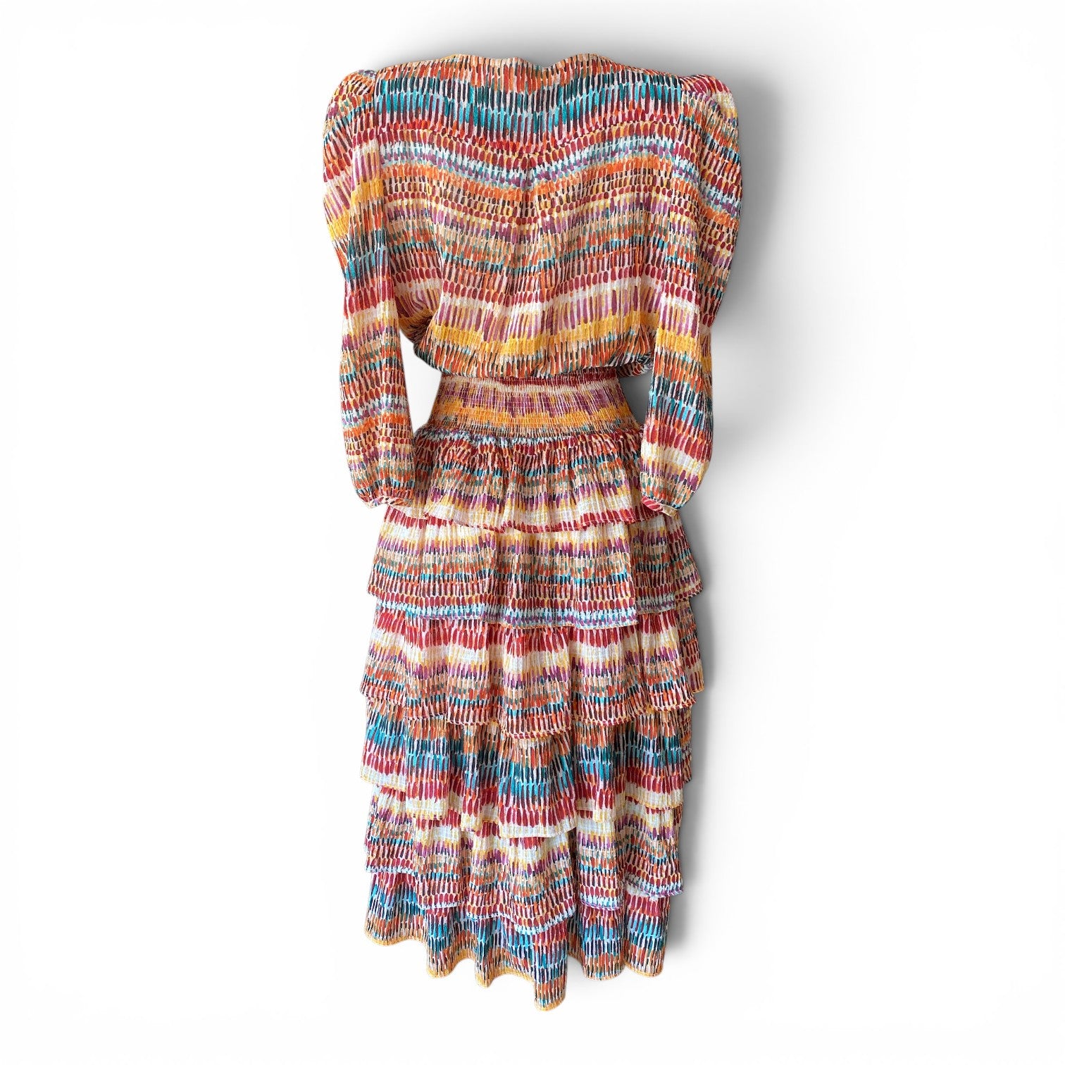 Panambi Multicolor Smocked Mini Dress – Size 36