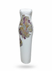 Paniazima Strapless Embroidered Maxi Dress