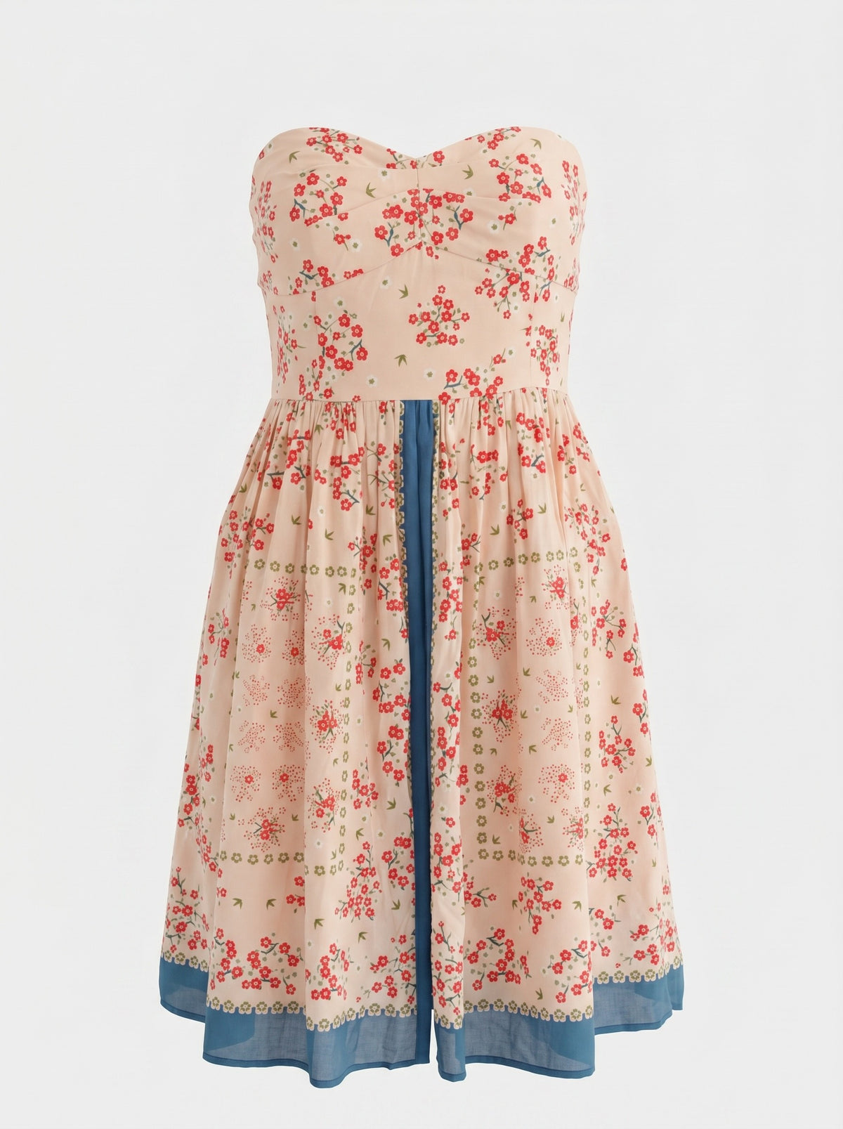 Paul & Joe Sister Bandera Strapless Floral Dress – Size 40