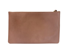 Bolso de mano Gucci Bamboo Clutch Piel granulada rosa claro