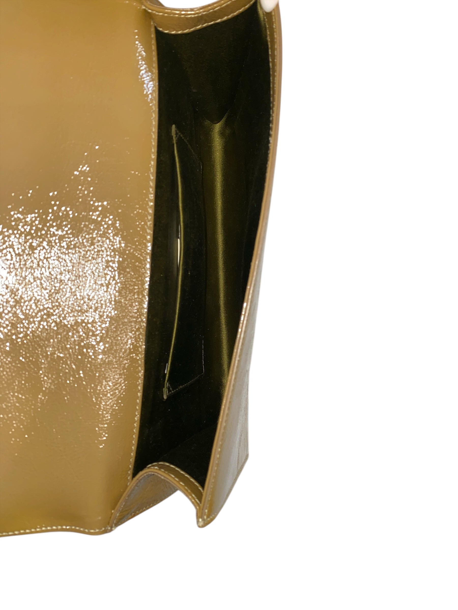 Yves Saint Laurent Belle de Jour Beige Leather Clutch Bag