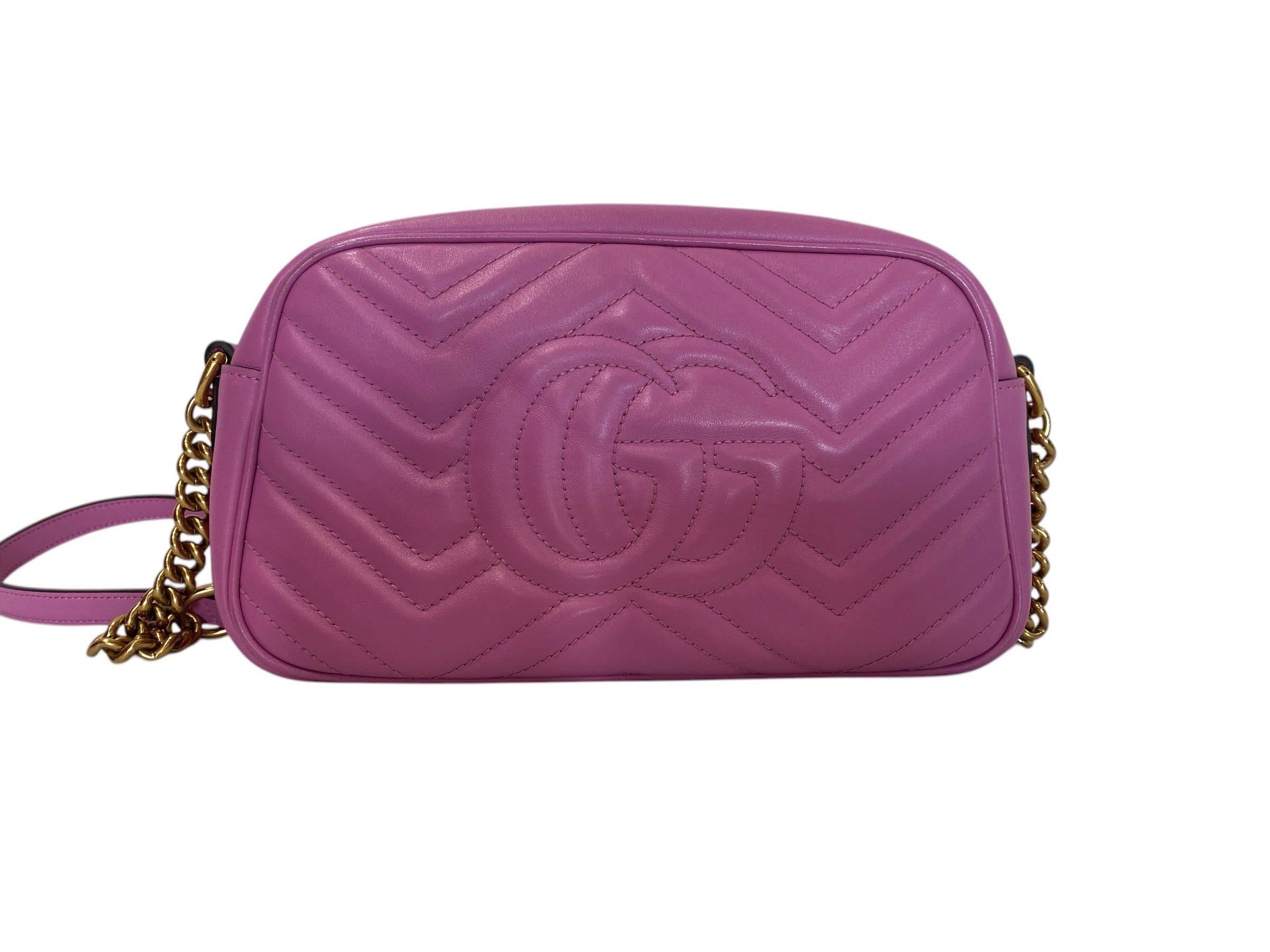 Gucci GG Marmont Shoulder Bag Black Matelassé Leather