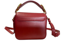 Chloé Mini Crossbody Bag Scarlet Pink Leather – Designer Small Shoulder Bag with Dust Bag & Tags