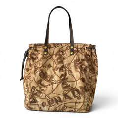 Prada Vintage Logo Print Nylon Tote Bag with Dust Bag