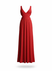 Rachel Pally Red Sleeveless Maxi Dress – Minimalist Luxury Evening Dress – Size Small