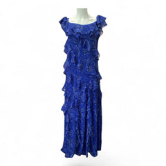 Ralph Lauren Paisley Ruffle Maxi Dress – Size US 6